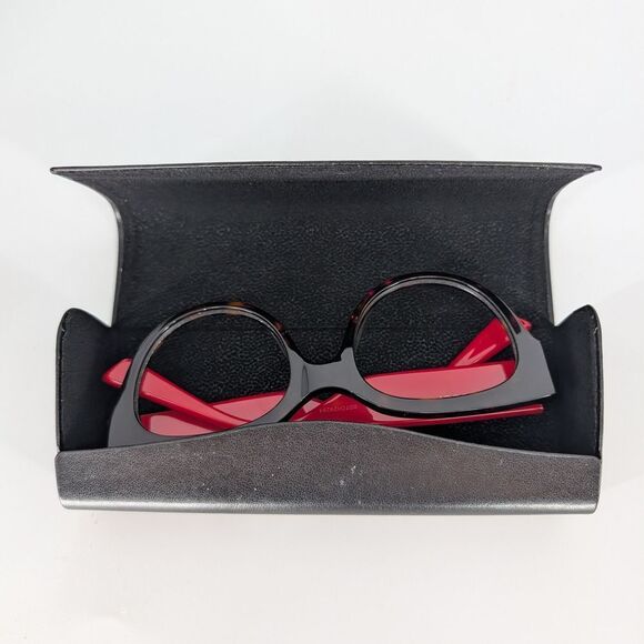 Gucci Red and Brown Cat-Eye Glasses - Picture 5 of 5